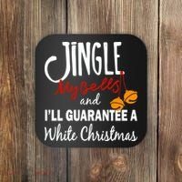 Jingle My Bells For White Christmas Coaster thumb 0
