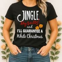 Jingle My Bells For White Christmas Women's T-Shirt thumb 2