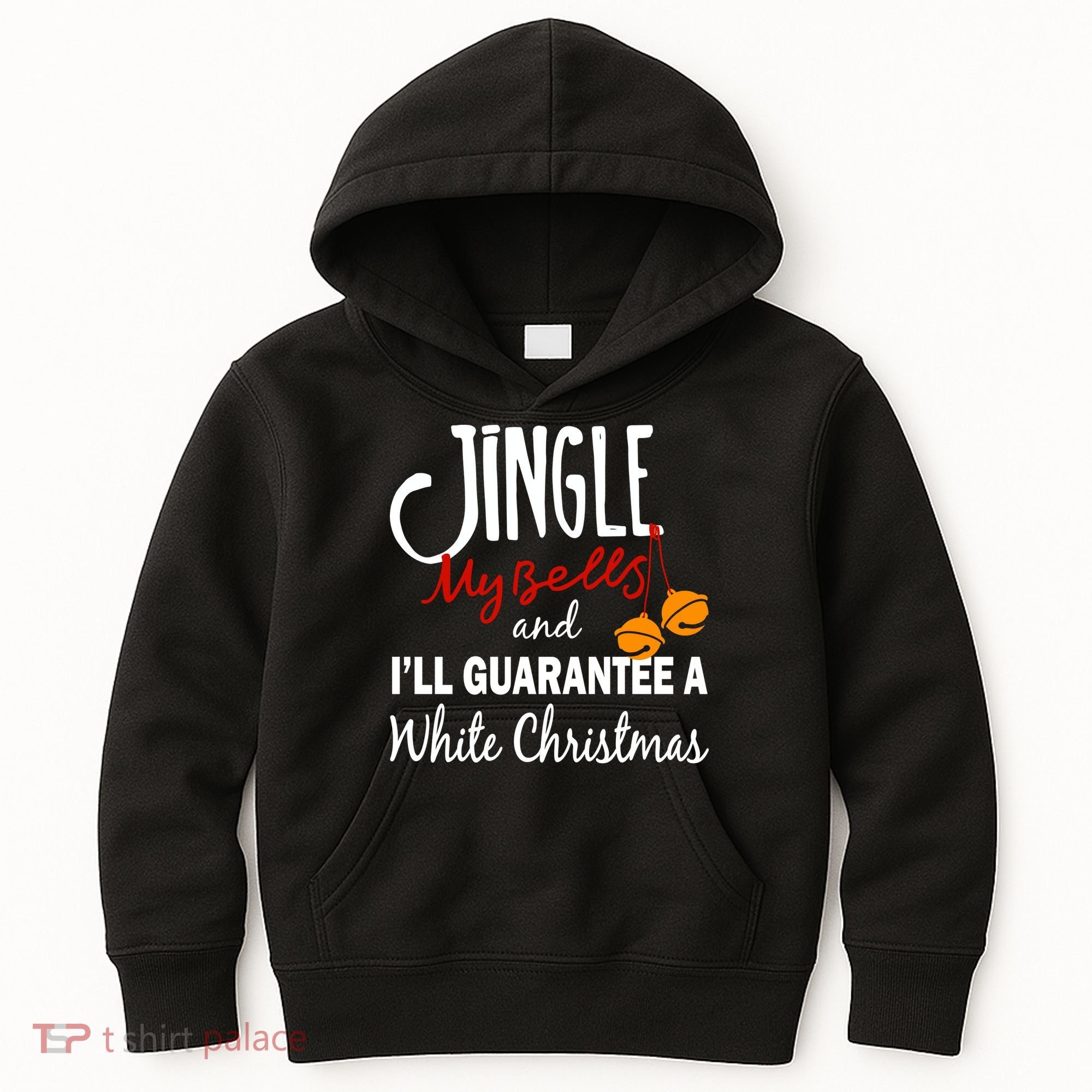 Jingle My Bells For White Christmas Kids Hoodie