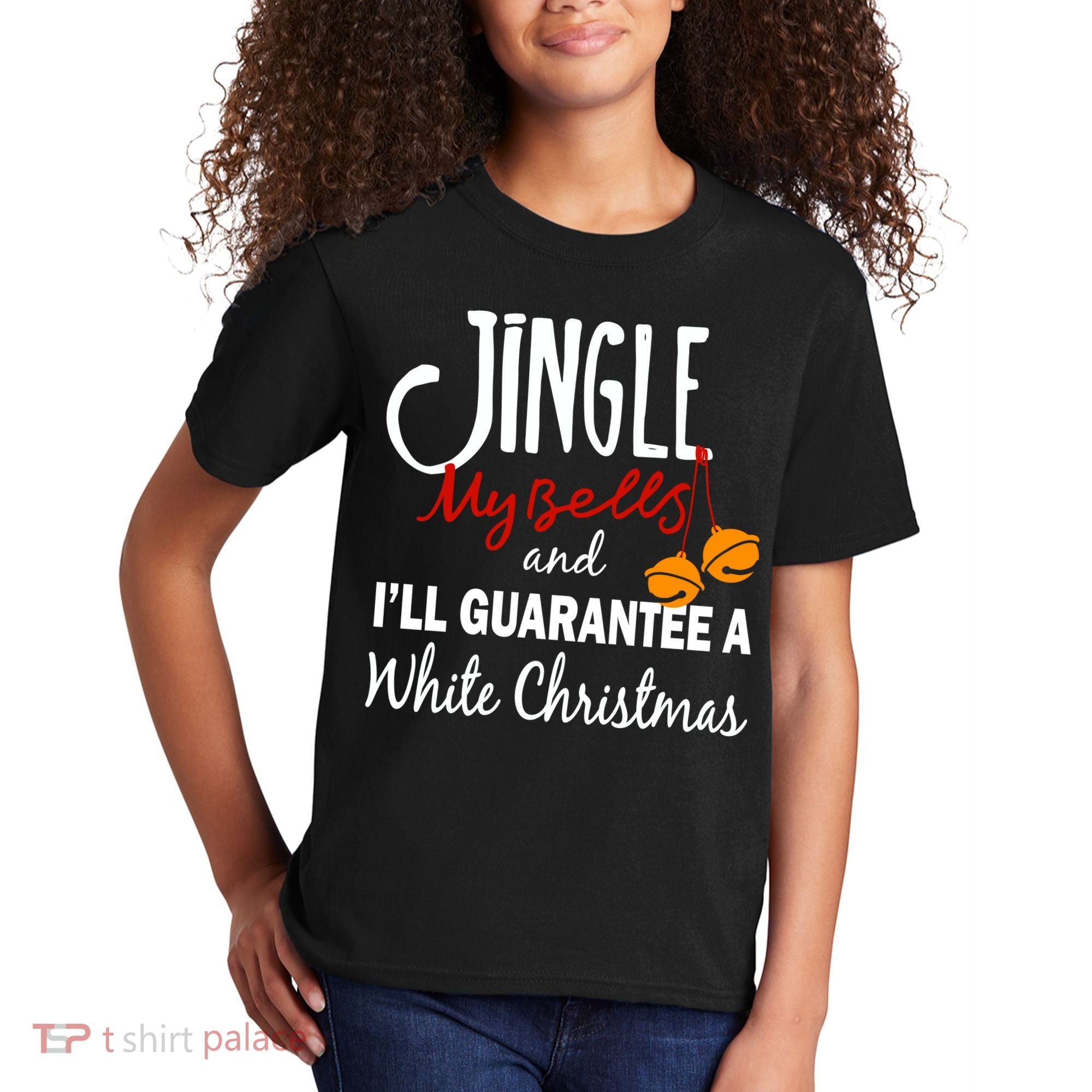 Jingle My Bells For White Christmas Kids T-Shirt