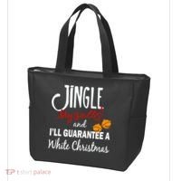 Jingle My Bells For White Christmas Tote Bag thumb 3