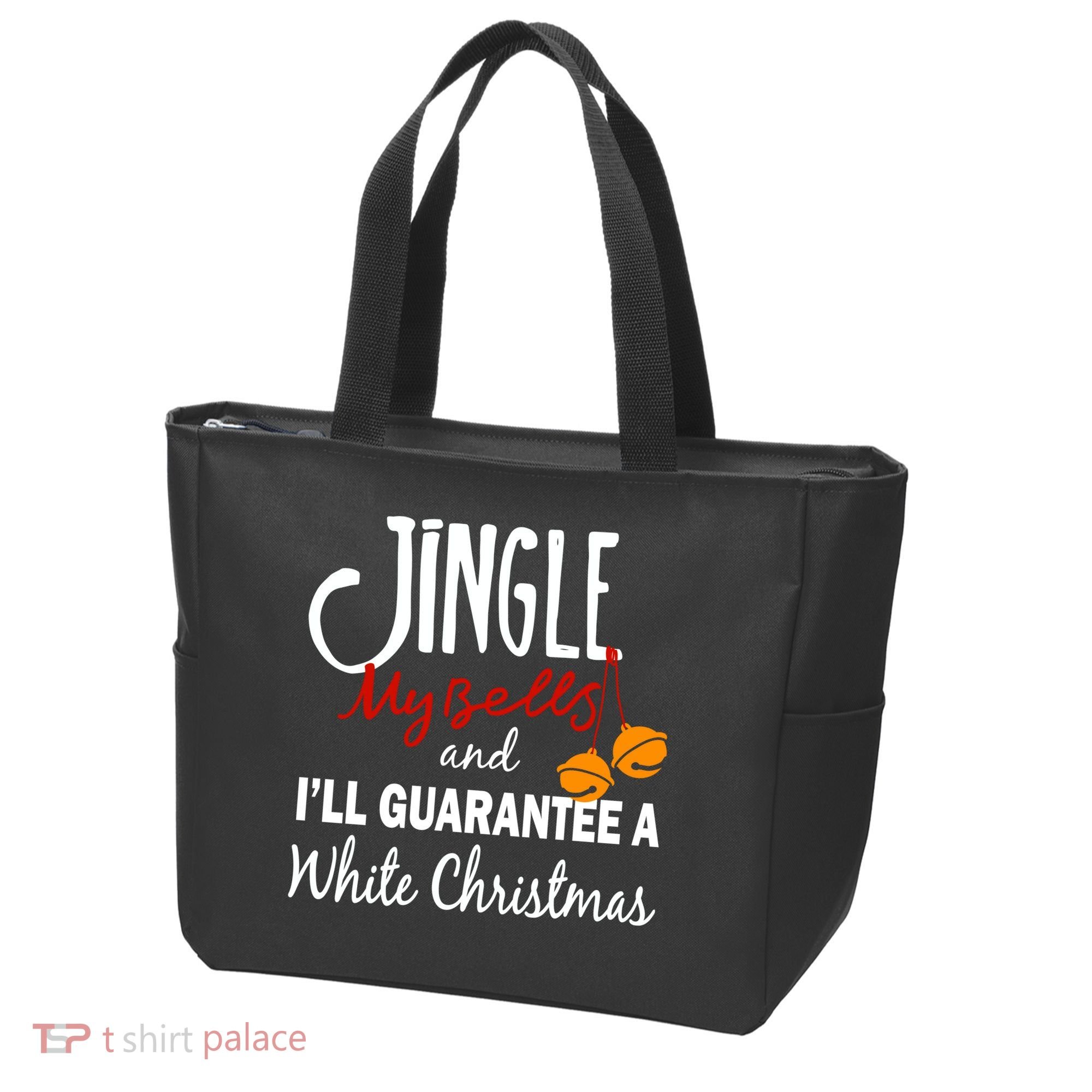 Jingle My Bells For White Christmas Tote Bag