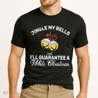 Jingle My Bells Guarantee A White Christmas  Cooling Performance Crew T-Shirt thumb 2