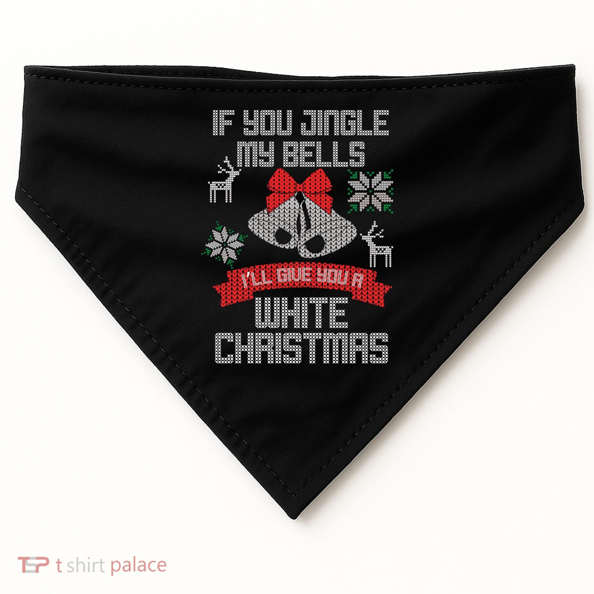Jingle My Bells X-Mas Ugly Christmas USA-Made Doggie Bandana
