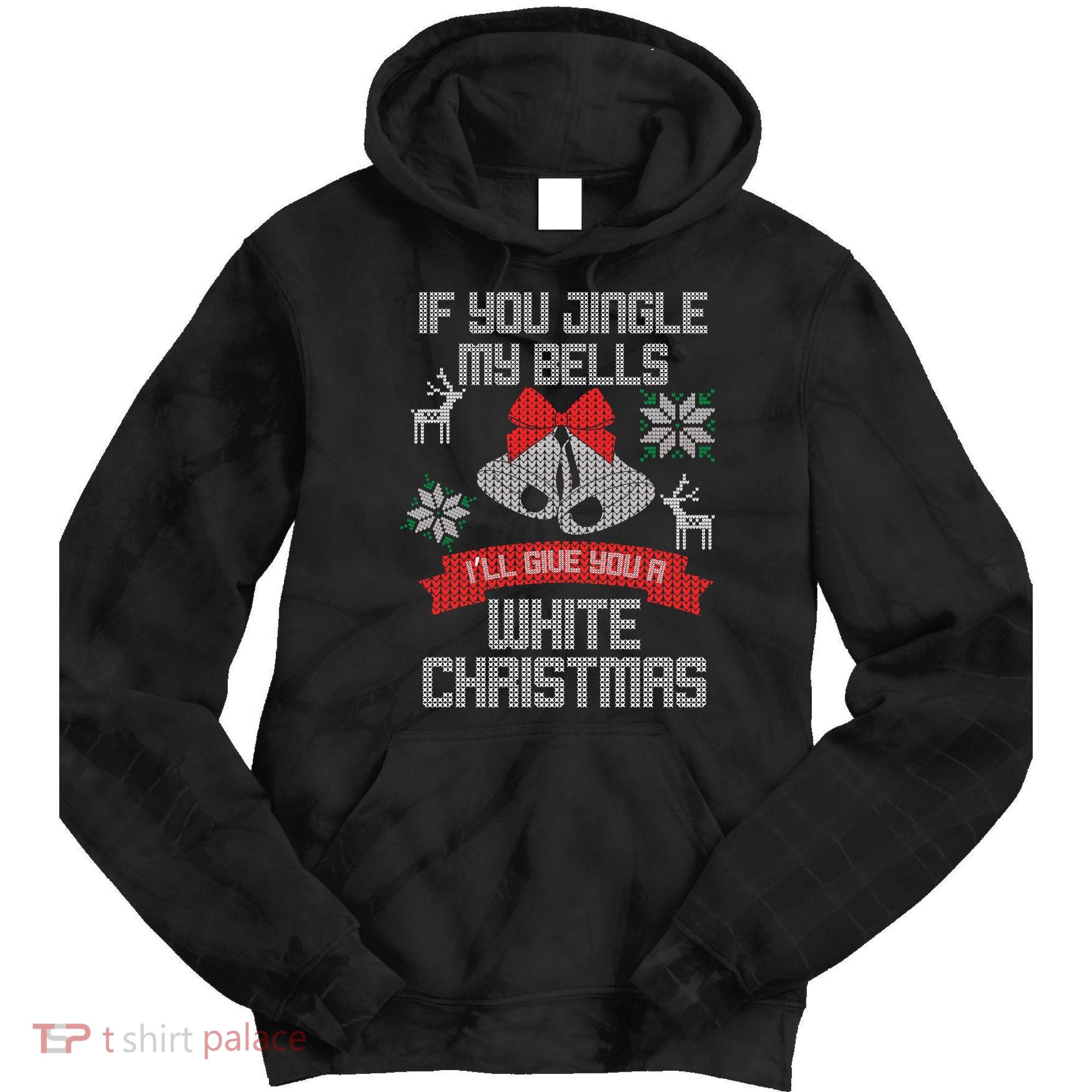 Jingle My Bells X-Mas Ugly Christmas Tie Dye Hoodie