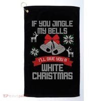 Jingle My Bells X-Mas Ugly Christmas Golf Towel thumb 0