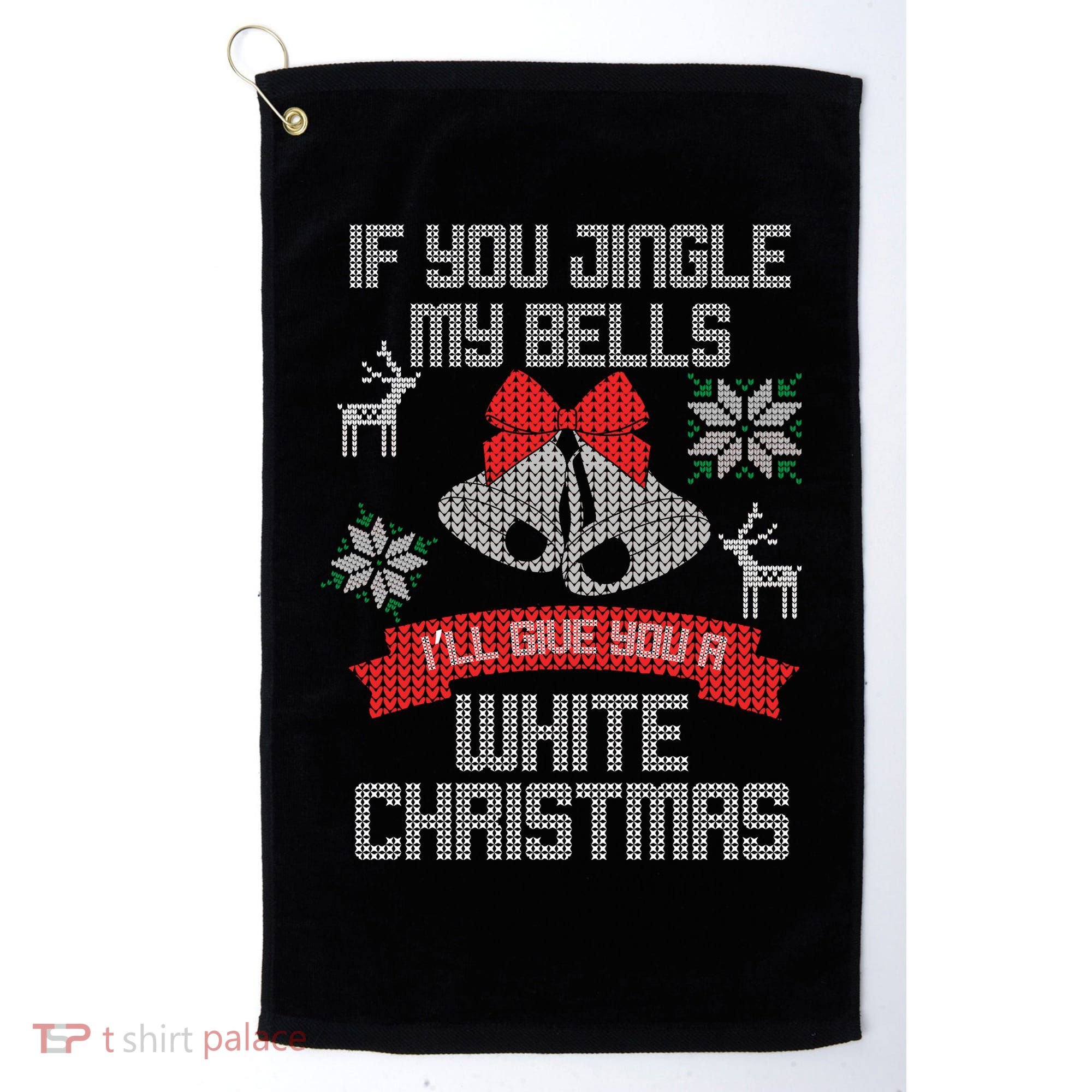 Jingle My Bells X-Mas Ugly Christmas Golf Towel