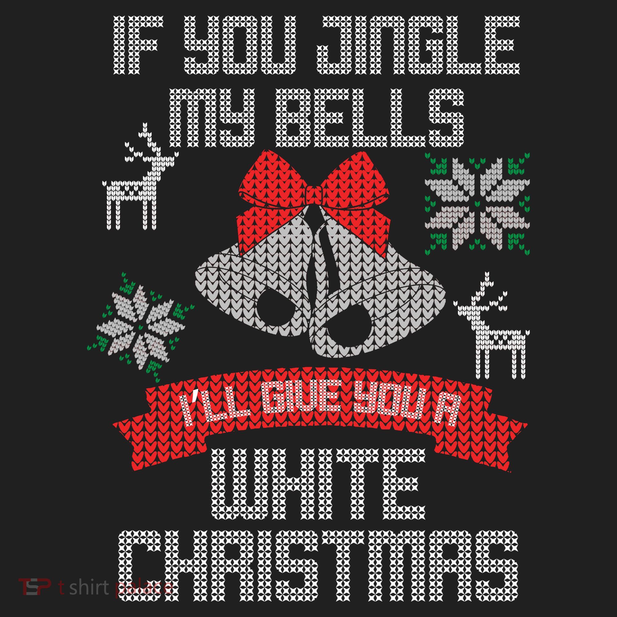 Jingle My Bells X-Mas Ugly Christmas Golf Towel