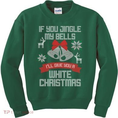 Jingle My Bells X-Mas Ugly Christmas Kids Sweatshirt