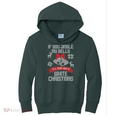 Jingle My Bells X-Mas Ugly Christmas Kids Hoodie