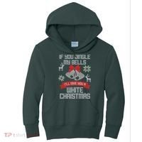 Jingle My Bells X-Mas Ugly Christmas Kids Hoodie thumb 0