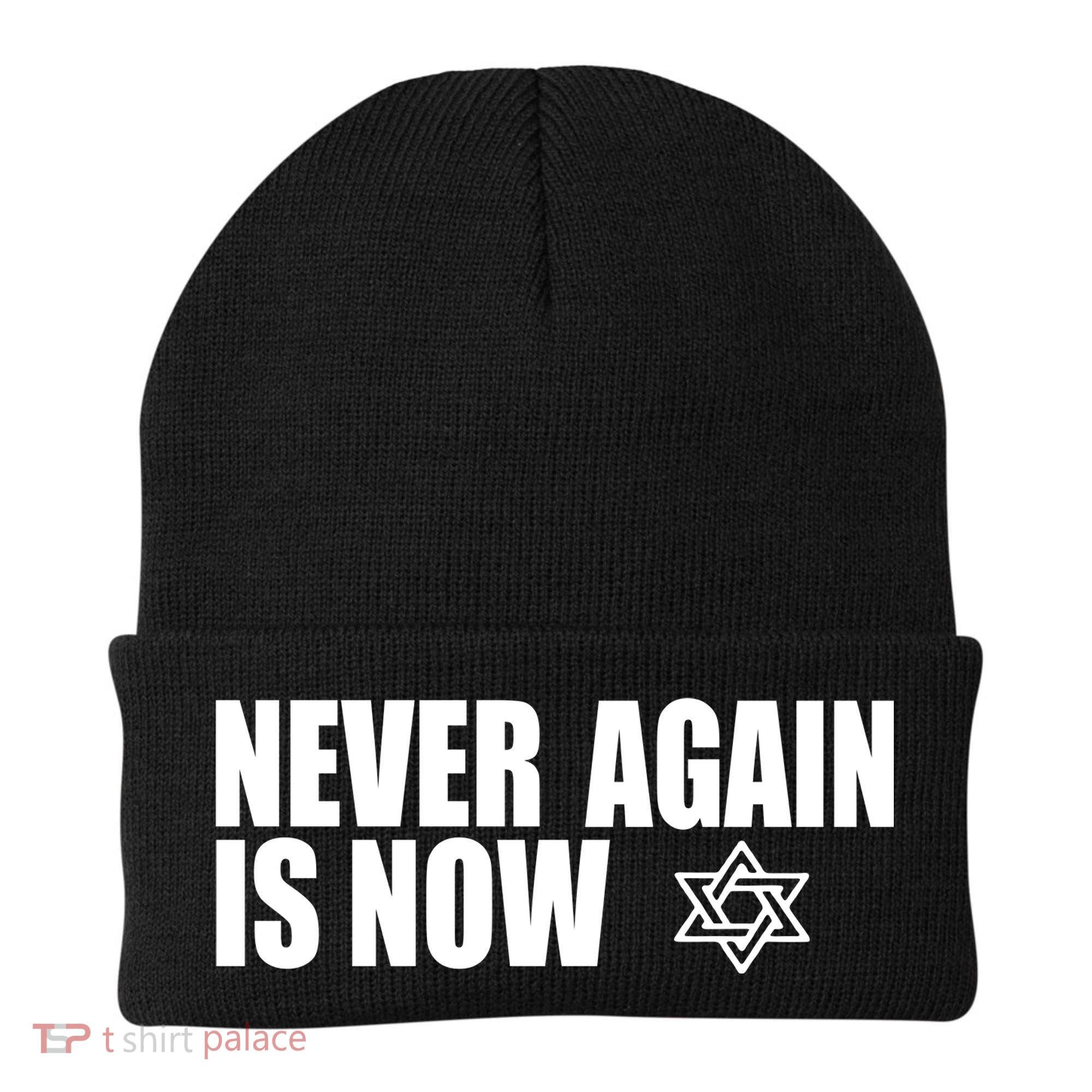 Jewish Israel Pride Am Yisrael Chai Never Again Is Now Beanie