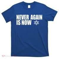 Jewish Israel Pride Am Yisrael Chai Never Again Is Now T-Shirt thumb 0