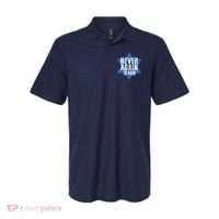 Jewish Israel Pride Am Yisrael Chai Never Again Is Now Polo thumb 0