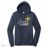 Jesus Is Risen Sunflower Cross Easter Women's Hoodie thumb 0