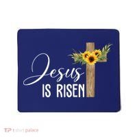 Jesus Is Risen Sunflower Cross Easter Mousepad thumb 0