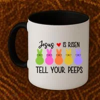 Jesus Is Risen Call Your Peeps Coffee Mug thumb 2