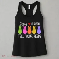 Jesus Is Risen Call Your Peeps Women's Tank Top thumb 3