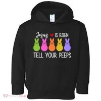 Jesus Is Risen Call Your Peeps Toddler Hoodie thumb 0
