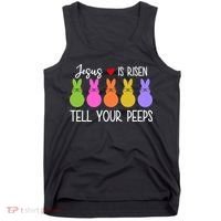Jesus Is Risen Call Your Peeps Tank Top thumb 0
