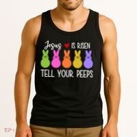 Jesus Is Risen Call Your Peeps Tank Top thumb 3