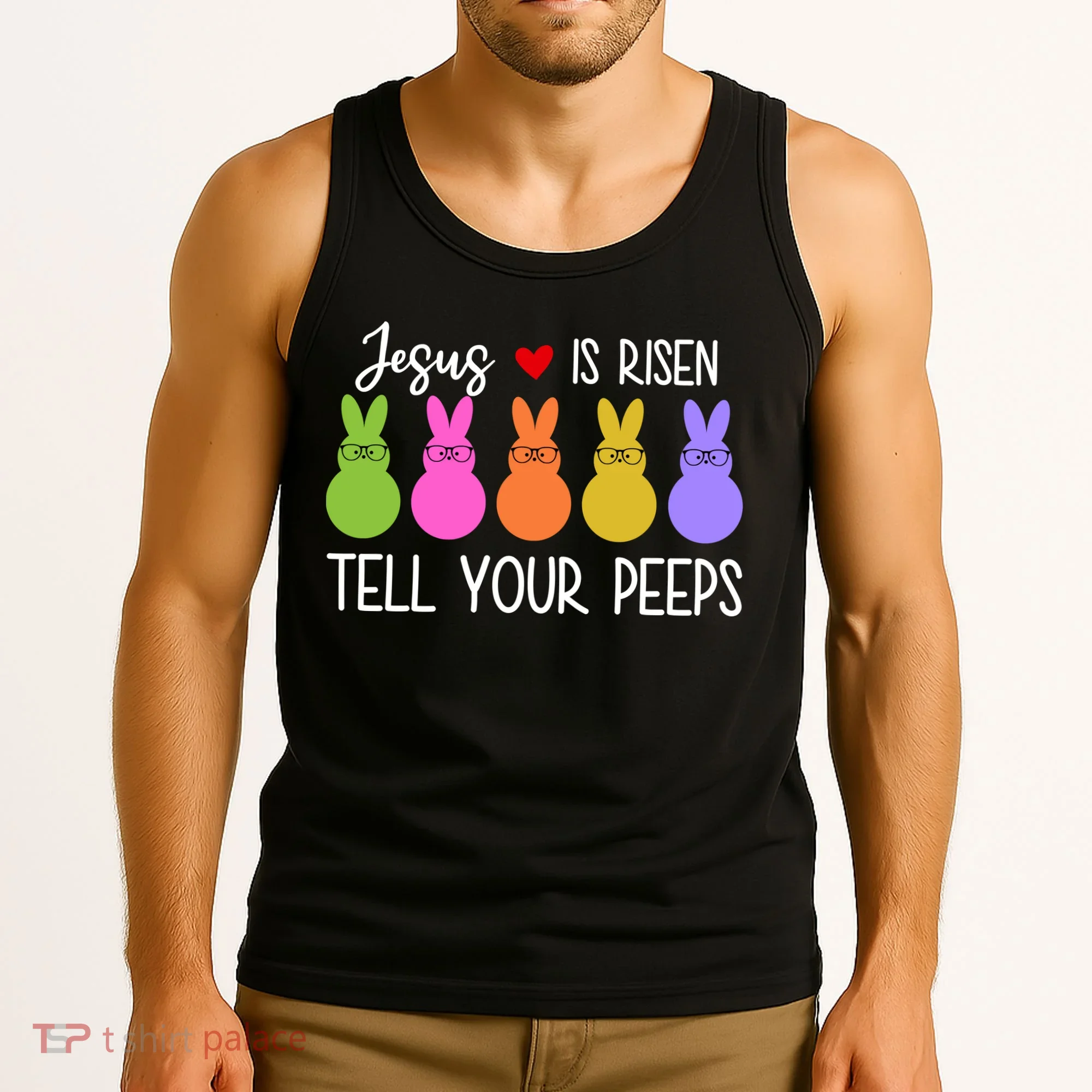 Jesus Is Risen Call Your Peeps Tank Top
