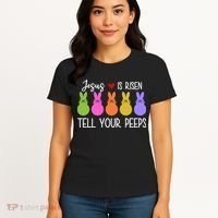 Jesus Is Risen Call Your Peeps Women's T-Shirt thumb 4