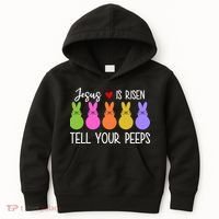 Jesus Is Risen Call Your Peeps Kids Hoodie thumb 0