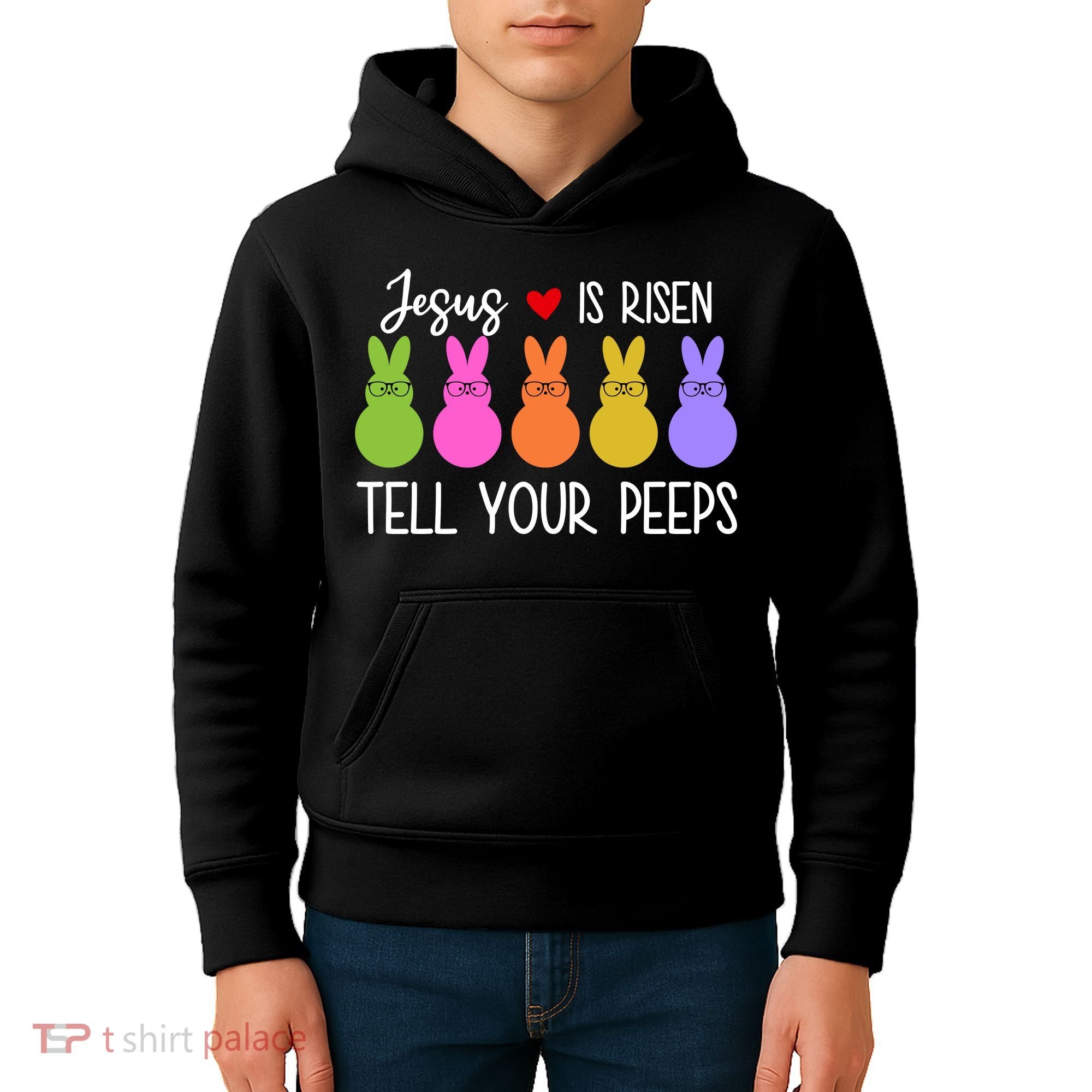 Jesus Is Risen Call Your Peeps Kids Hoodie