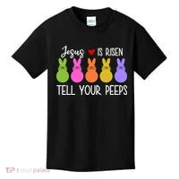 Jesus Is Risen Call Your Peeps Kids T-Shirt thumb 0