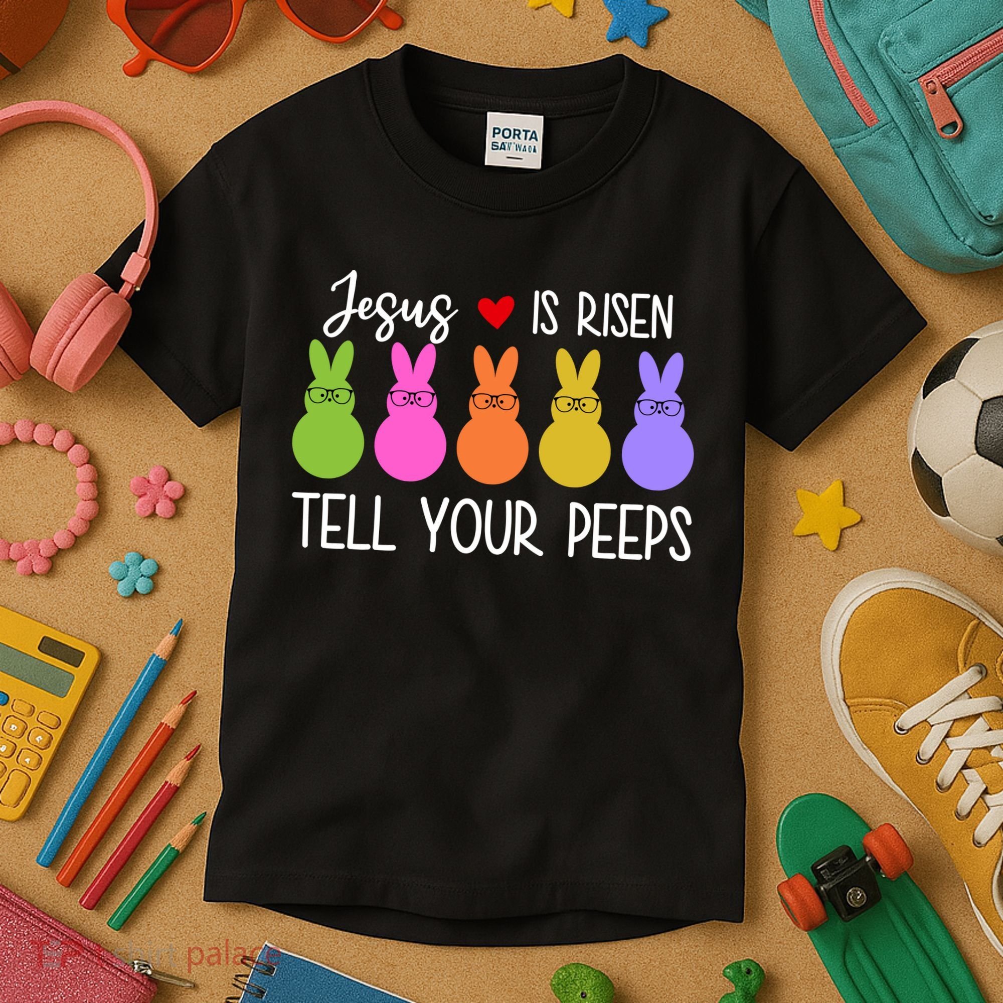 Jesus Is Risen Call Your Peeps Kids T-Shirt