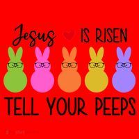 Jesus Is Risen Call Your Peeps Santa Hat thumb 1