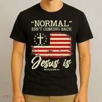 Jesus Is Revelation 14 Costume Normal Isn't Coming Back T-Shirt thumb 3