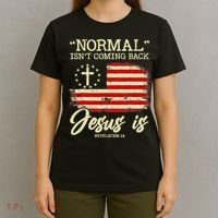 Jesus Is Revelation 14 Costume Normal Isn't Coming Back T-Shirt thumb 4