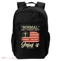 Jesus Is Revelation 14 Costume Normal Isn't Coming Back Backpack thumb 0