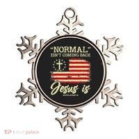Jesus Is Revelation 14 Costume Normal Isn't Coming Back Ornament thumb 0