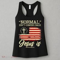 Jesus Is Revelation 14 Costume Normal Isn't Coming Back Women's Tank Top thumb 3