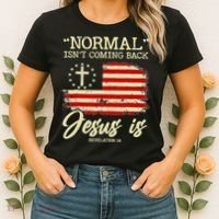Jesus Is Revelation 14 Costume Normal Isn't Coming Back Women's T-Shirt thumb 2