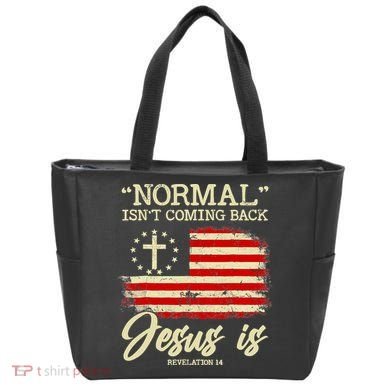 Jesus Is Revelation 14 Costume Normal Isn't Coming Back Tote Bag