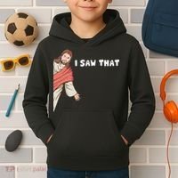Jesus I Saw That Kids Hoodie thumb 2