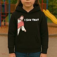Jesus I Saw That Kids Hoodie thumb 3