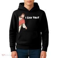 Jesus I Saw That Kids Hoodie thumb 4