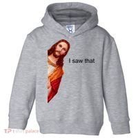 Jesus I Saw That Meme Toddler Hoodie thumb 0