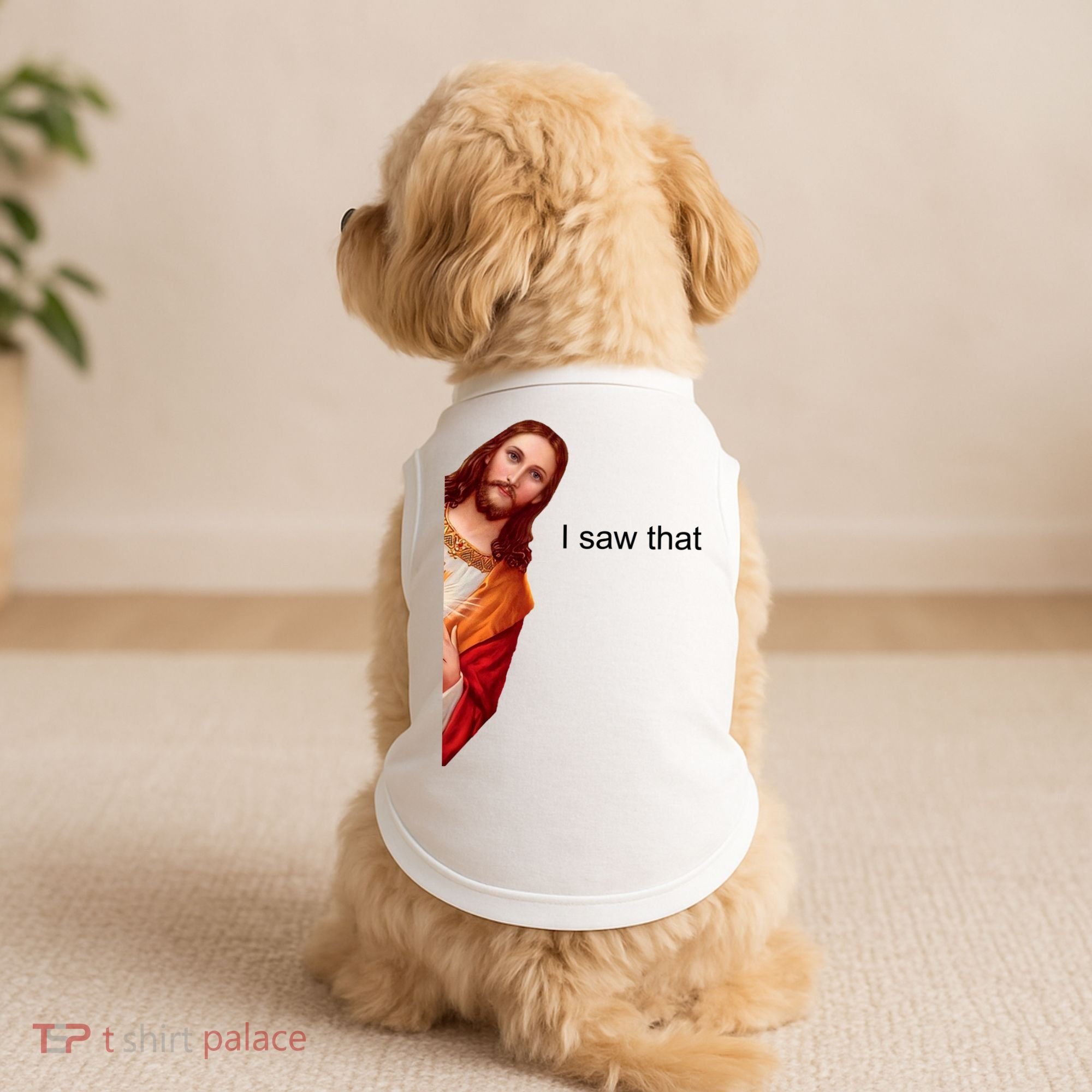 Jesus I Saw That Meme Doggie Tank