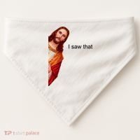 Jesus I Saw That Meme USA-Made Doggie Bandana thumb 0