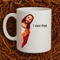 Jesus I Saw That Meme Coffee Mug thumb 2