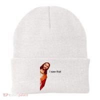 Jesus I Saw That Meme Beanie thumb 0