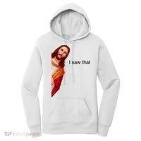 Jesus I Saw That Meme Women's Hoodie thumb 0