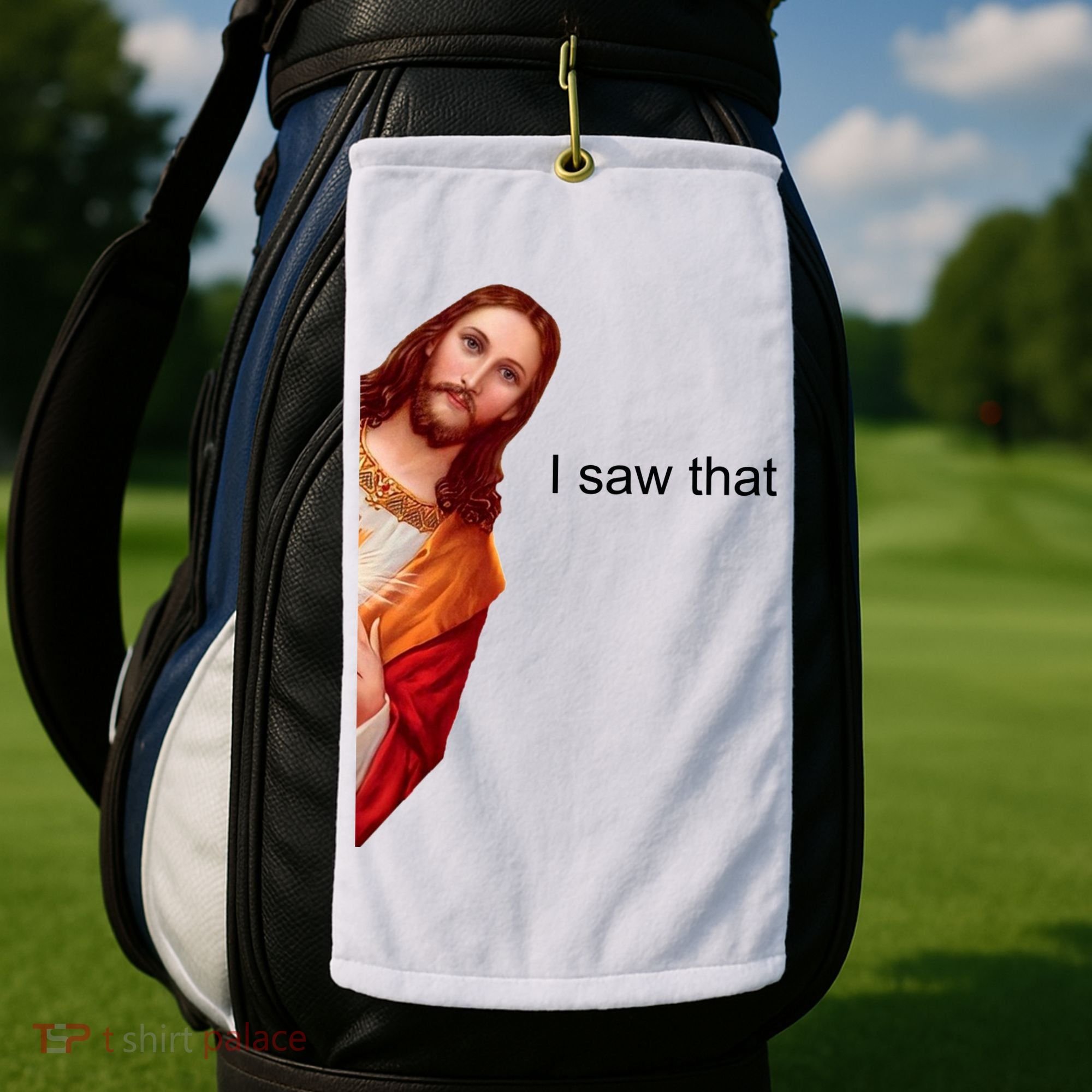 Jesus I Saw That Meme Golf Towel