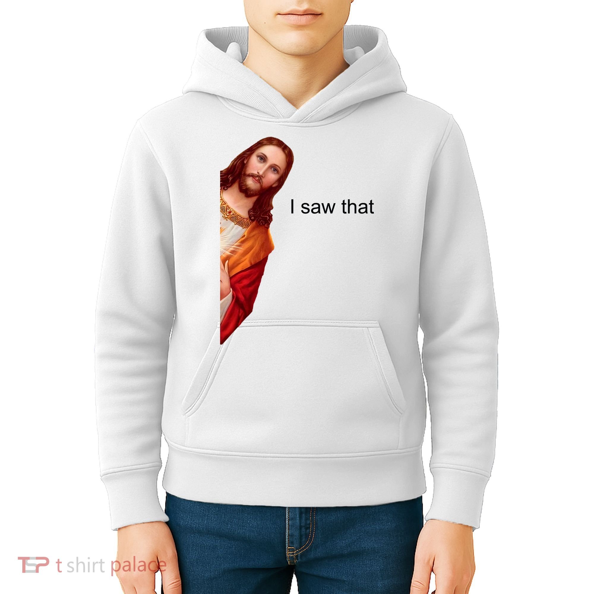 Jesus I Saw That Meme Kids Hoodie